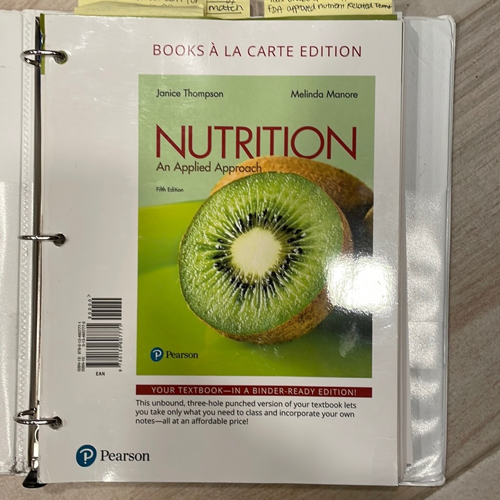 Loose leaf Nutrition Textbook